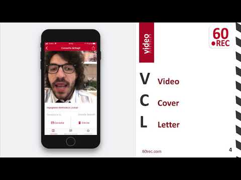 60REC: un&#039;app per completare il proprio CV con una videocover letter