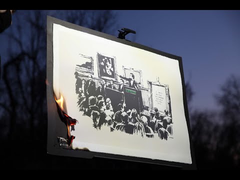 Authentic Banksy Art Burning Ceremony (NFT)