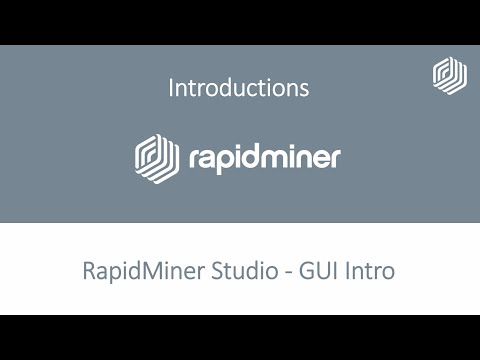 Intro to the RapidMiner Studio GUI | RapidMiner