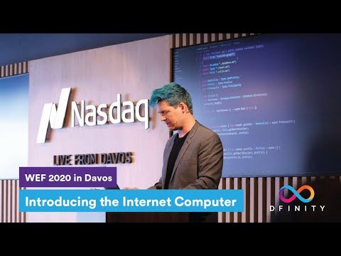 Introducing the Internet Computer (Bronze) | WEF 2020 in Davos