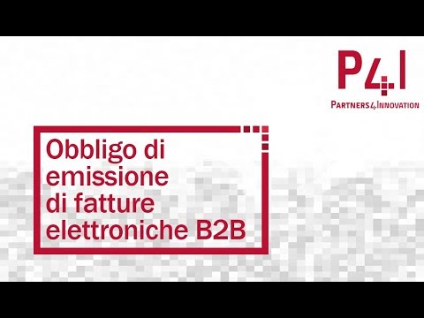 Obbligo di emissione di fatture elettroniche B2B