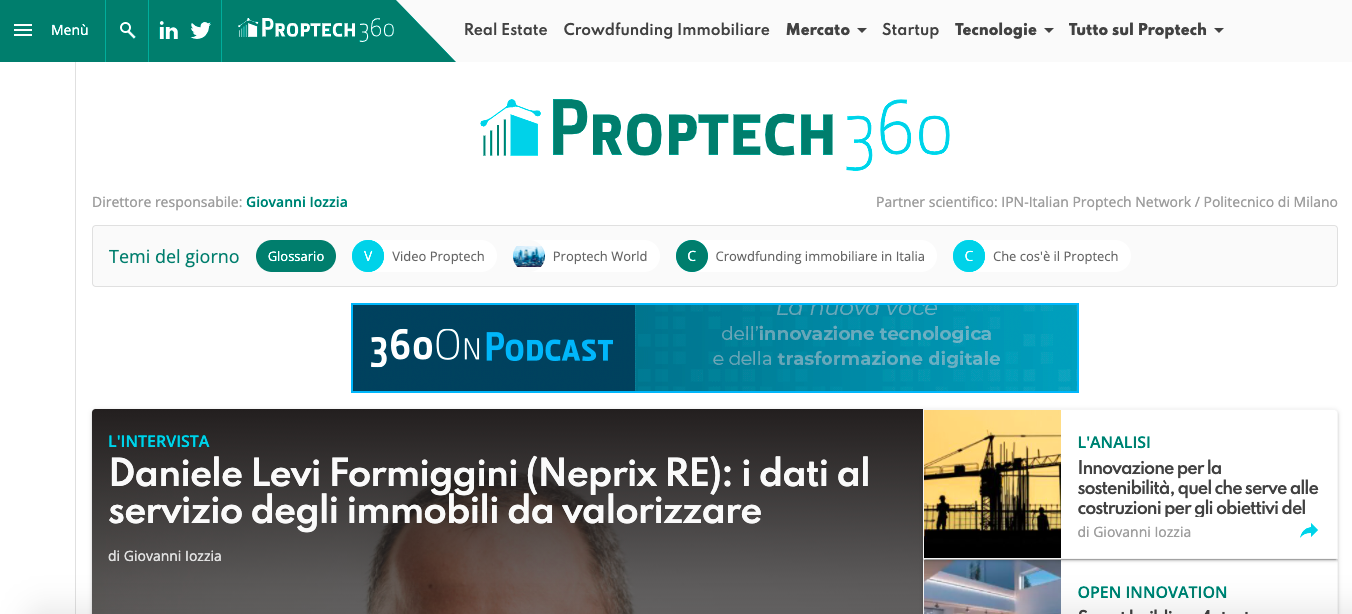 Digitale e Real estate: a che punto siamo? La risposta nel digital talk che lancia la testata Proptech360