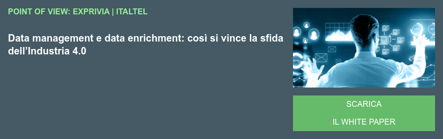 Point of view: EXPRIVIA | ITALTEL Data management e data enrichment: così si vince la sfida dell’Industria 4.0 Scarica il white paper