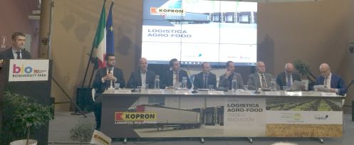 Il panel dei relatori all'evento Logistica agro-food, trend e innovazioni