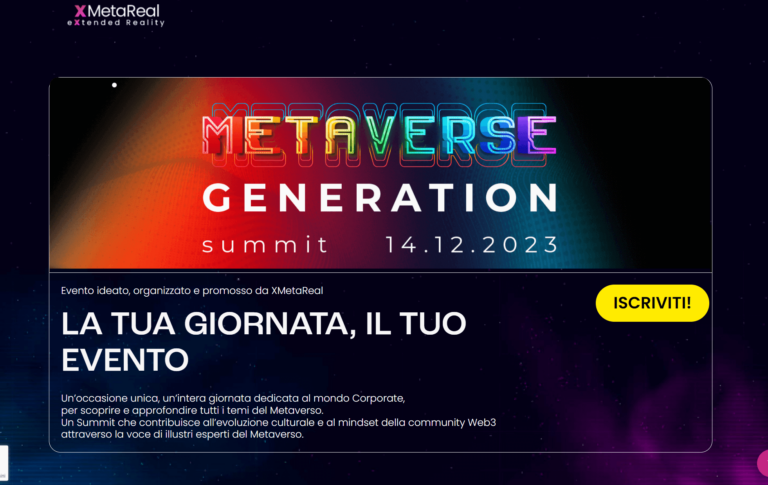 Il summit sul Metaverso dedicato al mondo Corporate