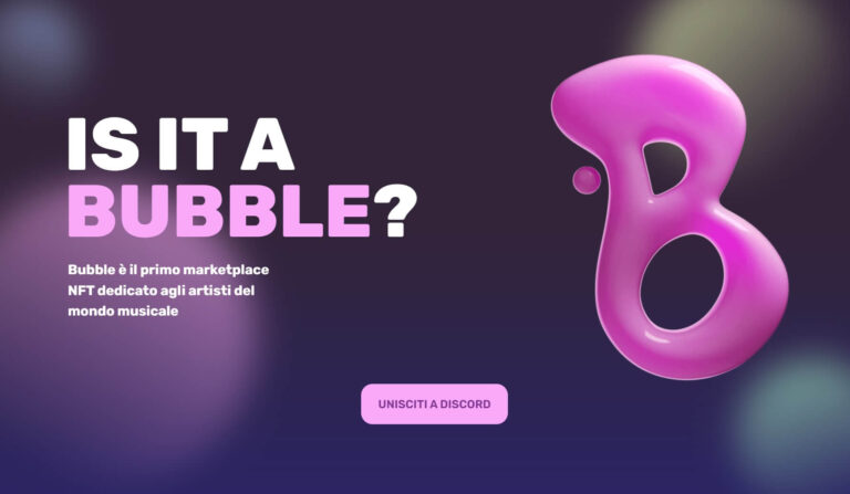 Bubble Music, il marketplace NFT che porta a un nuovo livello l'industria musicale