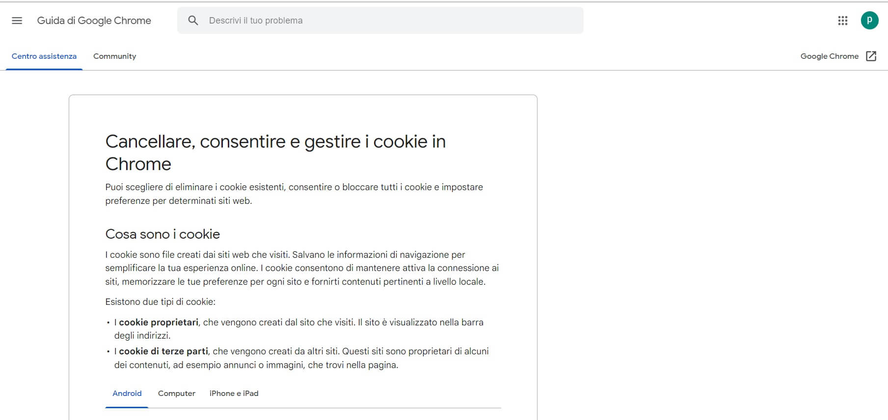 google cookie terze parti