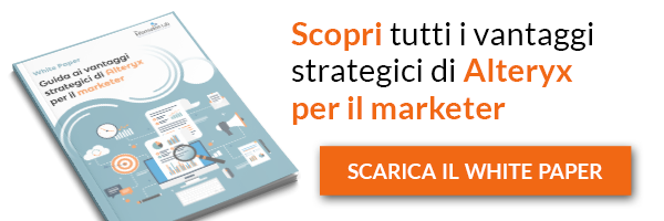 Scopri tutti i vantaggi strategici di Alteryx, clicca qui per scaricare il White Paper