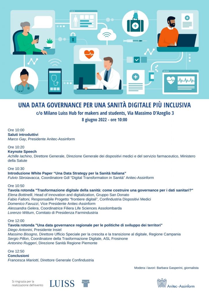 Anitec-Assinform: Data governance sanità digitale